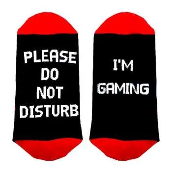 Funny Gamer Socks - Do Not Disturb I'm Gaming Gift