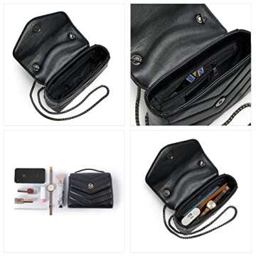 VICTORIA HYDE Crossbody Bags for Women, Small Black Purse