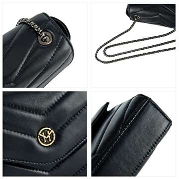 VICTORIA HYDE Crossbody Bags for Women, Small Black Purse
