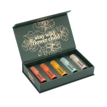 Jumbo Lip Balm Gift Set (5-Pack) | Poppy & Pout All Natural Lip Balms & Moisturizers | Hydrates with...
