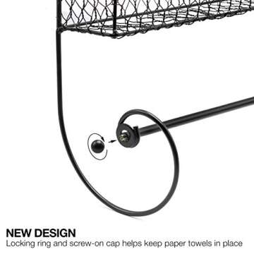 Paper Towel Holder, Spice Rack and Multi-Purpose Shelf