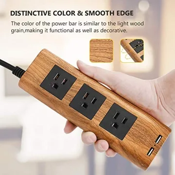 SUPERDANNY Power Strip Surge Protector with USB Ports