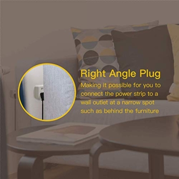 SUPERDANNY Power Strip Surge Protector with USB Ports