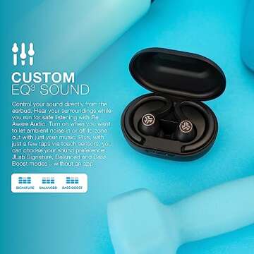 JLab JBuds Air Sport Wireless Earbuds - Long Battery Life