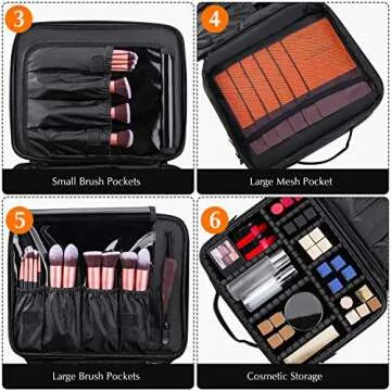 Kootek Large Travel Makeup Bag for Organizing Essentials