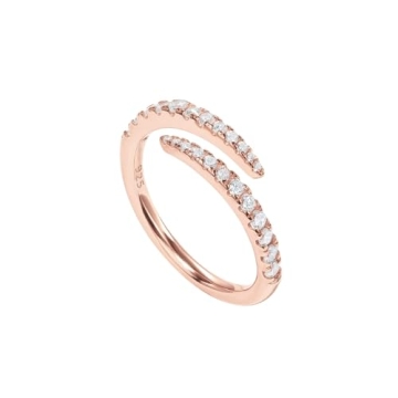 PAVOI 14K Gold Plated Cubic Zirconia Eternity Band Women