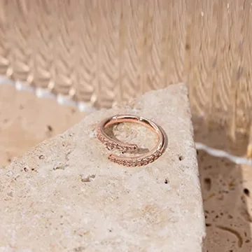 PAVOI 14K Gold Plated Cubic Zirconia Eternity Band Women