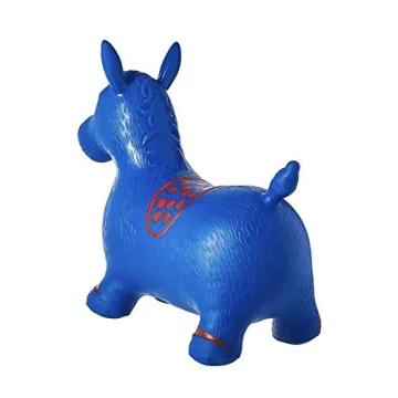 AppleRound Horse Bouncer with Hand Pump for Kids