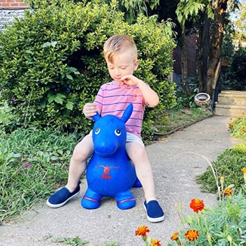 AppleRound Horse Bouncer with Hand Pump for Kids