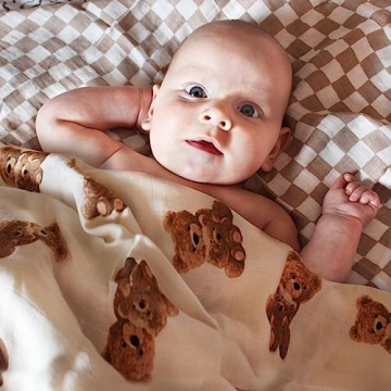 LifeTree Muslin Swaddle Blankets for Newborns and Infants