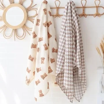 LifeTree Muslin Swaddle Blankets for Newborns and Infants