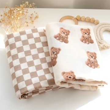 LifeTree Muslin Swaddle Blankets for Newborns and Infants