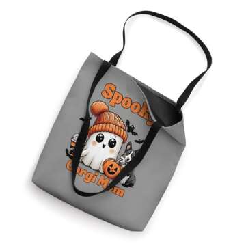 Spooky Corgi Mom Halloween Tote Bag