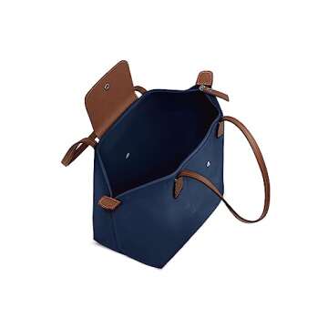 LONGVOYAGE Women's Bag - Sac Rouleau Medium, Marine, M