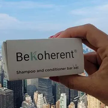 Bekoherent Shampoo and conditioner bar set for all hair types, Sulfate-free, Paraben-free, Cruelty-free, Phthalate-free, pH balanced, Vegan