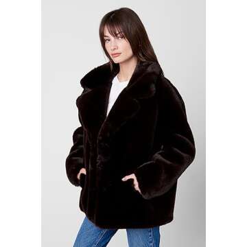 [BLANKNYC] Women's Faux Fur Coat