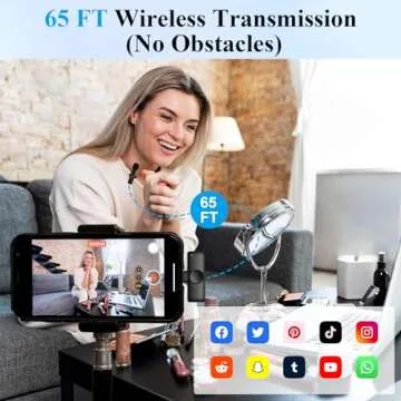 Nefuo Wireless Lavalier Microphone for iPhone - Clear Sound