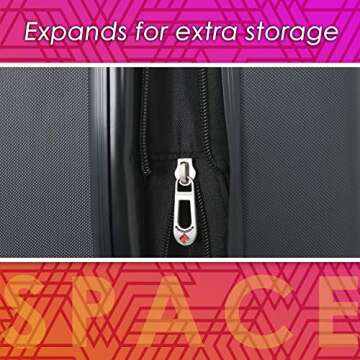 Travelers Club Chicago Hardside Expandable Spinner Luggage, Teal, 20" Carry-On