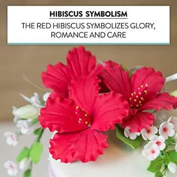 Hibiscus Sugar Flowers - Elegant Cake Decoration Trio