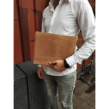 THE LEATHER WAREHOUSE Padfolio with Business Card Holders