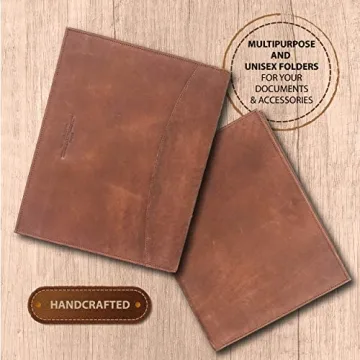 THE LEATHER WAREHOUSE Padfolio with Business Card Holders