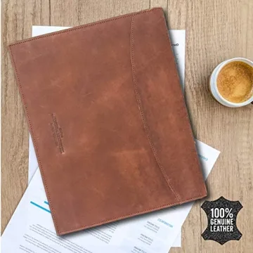 THE LEATHER WAREHOUSE Padfolio with Business Card Holders