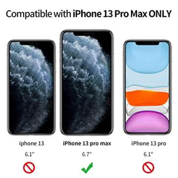 Beydoa iPhone 13 Pro Max Silicone Case - Ultra Slim, Shock-Proof, Anti-Scratch Microfiber Lining, Light Blue