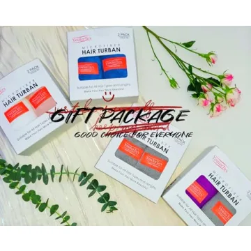 Ultra-Absorbent Microfiber Hair Towel Wrap 2 Pack