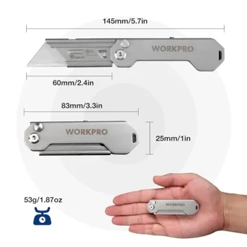 Compact WorkPro EDC Utility Knives for Everyday Tasks