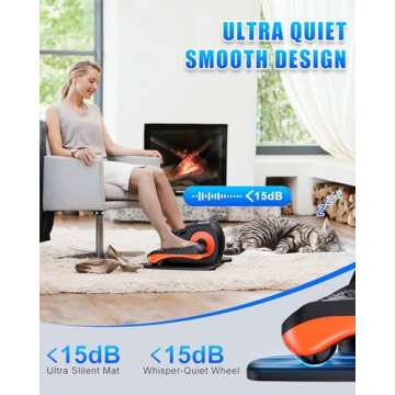 Putnen Under Desk Elliptical Machine, Electric Ellipse Leg Exerciser as Seen on Tv for Seniors with 12 Adjustable, Quiet Portable Elliptical Machine, Seated Pedal Exerciser with Remote Control