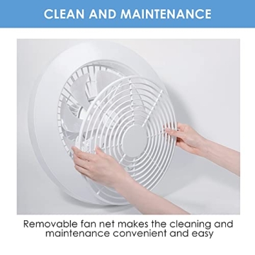 Smart Bladeless Ceiling Fan with LED Lights