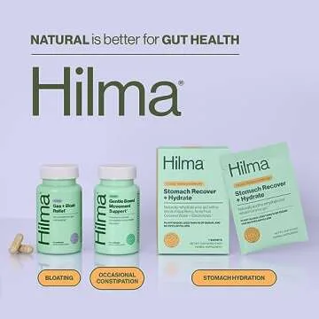 Hilma Vegan Gas & Bloating Relief - 100 Organic Capsules