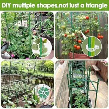 Tomato Cages for Garden,6 Pack Tomato Cages Trellis, Tomato Cages Heavy Duty Tomato Stake Support, Plant Cage Garden Cage for Pots Vegetables Plants 48 inches