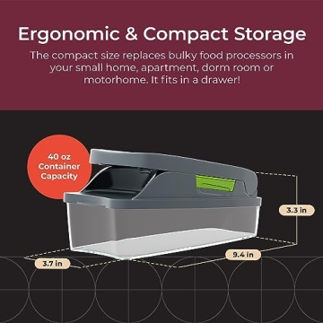 MuellerLiving 4-Blade Onion Chopper Pro for Effortless Meal Prep