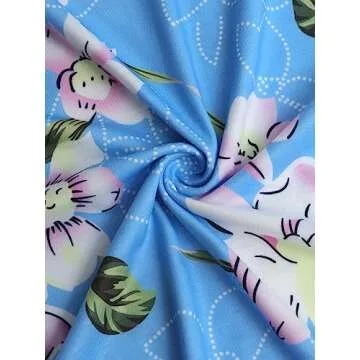 YATHON 2024 Casual Dresses for Women Sleeveless Cotton Summer Beach Dress A Line Spaghetti Strap Sundresses with Pockets (YT090-Floral Light Blue, l)