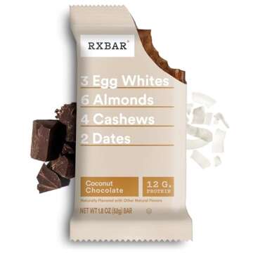 Scrumptious RXBAR Coconut Chocolate Protein Bars - 12g Protein
