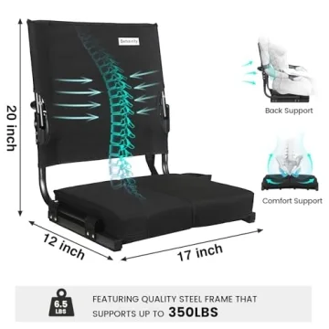 Portable Stadium Seats with Back Support for Events