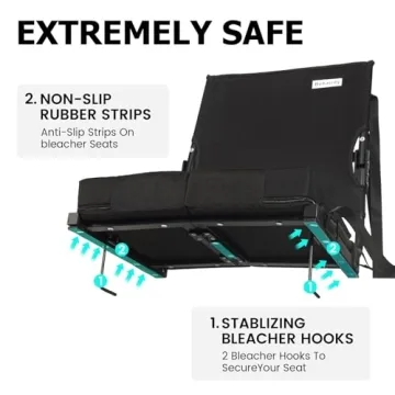 Portable Stadium Seats with Back Support for Events