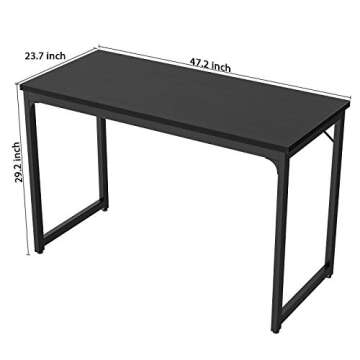Foxemart 47 Inch Computer Desk with USB Power Outlets