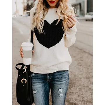Alsol Lamesa Cute Heart Sweater Perfect for Any Occasion