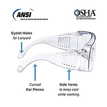 Pink Ribbon Fit Over Reading Glasses - Night Driving Essentials