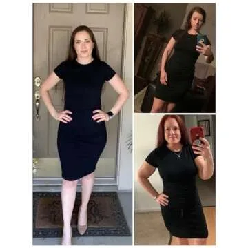 Missufe Ruched BODYSUIT Sundress Knee Length Casual Dress