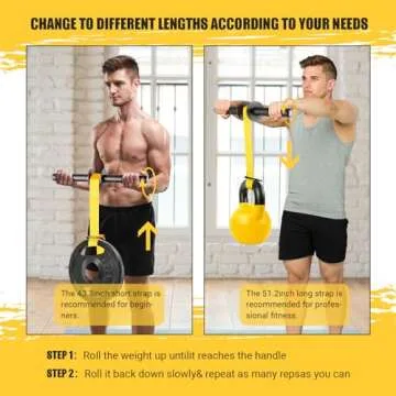 Forearm Strengthener & Wrist Roller for Fast Grip Gains