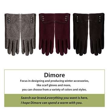 Winter Touch Screen Gloves for Women - 3 Pairs Set