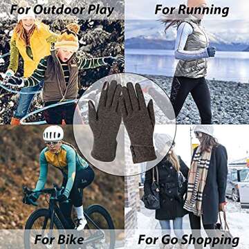 Winter Touch Screen Gloves for Women - 3 Pairs Set