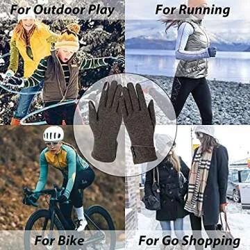 Winter Touch Screen Gloves for Women - 3 Pairs Set