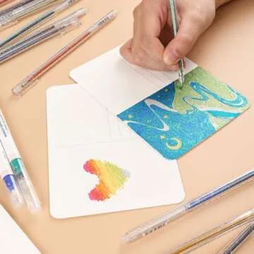 Grabie Glitter Gel Pens - 12 Vibrant & Colorful Pens