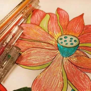 Grabie Glitter Gel Pens - 12 Vibrant & Colorful Pens