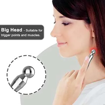 melonsun Acupuncture Pen - Stainless Steel Manual Acupuncture Pen - for Full-Body Deep Tissue Merdian Pain Relief & Facial Massage