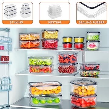 Airtight 40 PCS Meal Prep Containers with Lids